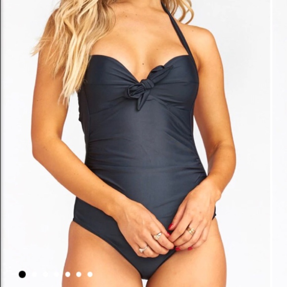 SHOWMEYOURMUMU (S) MATERNITY SWIMSUIT -BLACK- NEW!